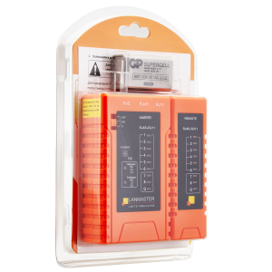 Twisted pair tester with indicators, with POE detection