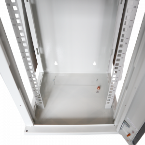 10” Wall enclosure with glass door, 312x300, gray, 236 mm equipment mounting dimension