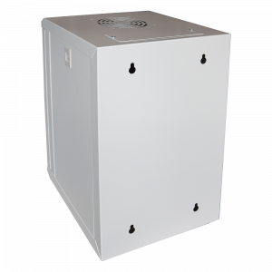 10” Wall enclosure with glass door, 312x300, gray, 236 mm equipment mounting dimension