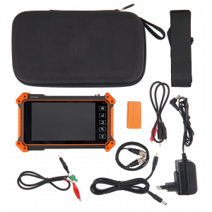 Tester of digital and analog video surveillance systems, touch display 5.4"