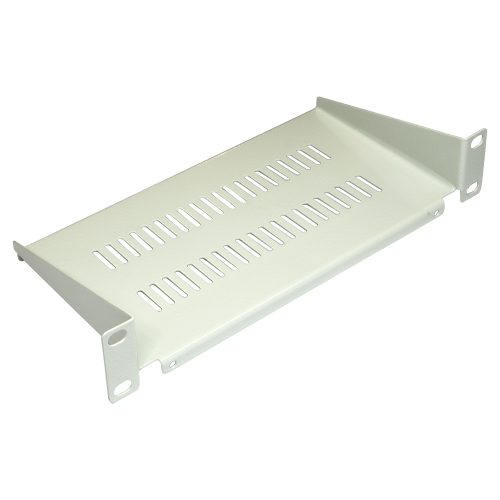 Front shelf for cabinet 10", 1U, depth 120 mm, gray