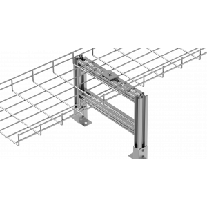 Double floor frame made of aluminum profile, height 300mm, width 200mm