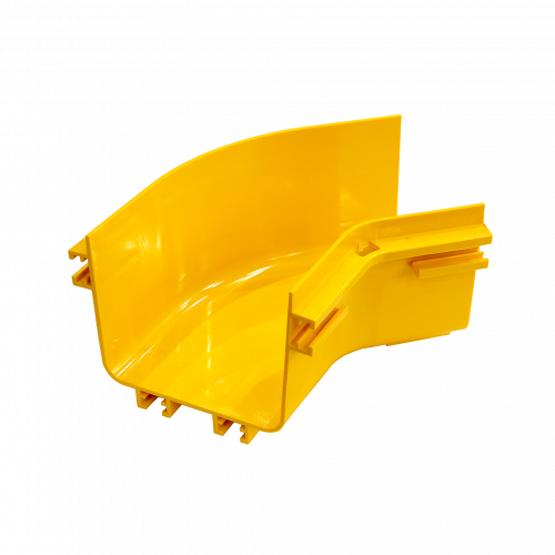 Horizontal rotation 45° optical tray, yellow
