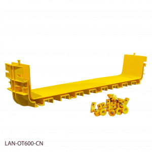 Fiber tray coupler, yellow