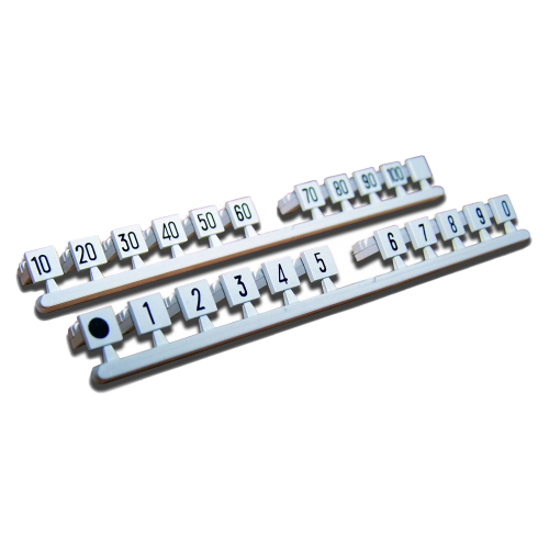 Number flags for LSA modules, grey