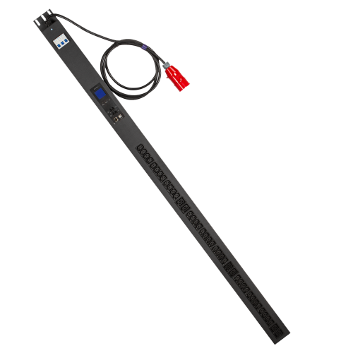 Vertical PDU, 3 phase with MCB, total monitoring RS-485 and IP, 16A / 380V, 6xC19 + 36xC13, 3.0 m power cord, IEC309 plug