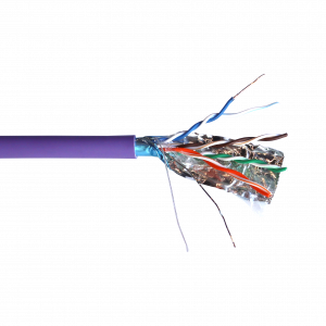 Cable TWT FTP, 4 pairs, Cat.5e, ng(A)-LS, IEC 60332-3, 305 meters, purple