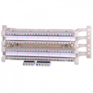 LANMASTER wall mounting 100-pair 110 wiring block with wall mounting brackets and connecting blocks