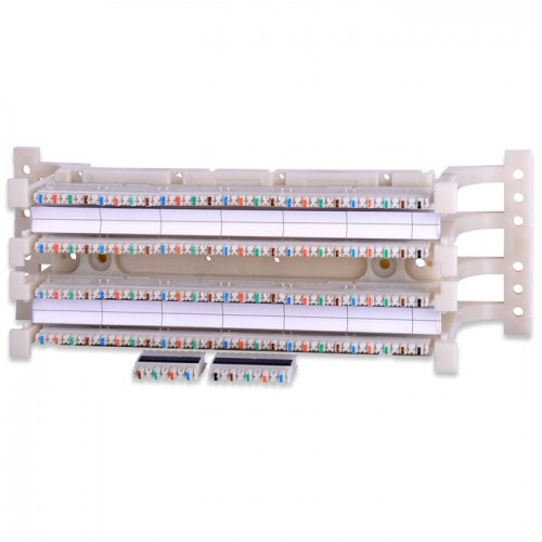 LANMASTER wall mounting 100-pair 110 wiring block with wall mounting brackets and connecting blocks