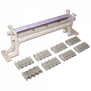 LANMASTER wall mounting cat. 6 32-pair 110 wiring block with wall mounting brackets