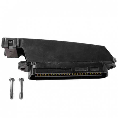 TELCO connector for crimping, 25 pairs, 90 degrees