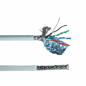 LANMASTER FTP patch cord cable, 4x2, cat. 5E, 100 MHz, LSZH, orange, 305 m