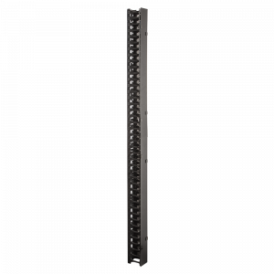 High-capacity vertical cable managers for Business cabinets, 2 pcs., black