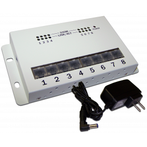 Ethernet hub 10/100 Mbps, 8 ports