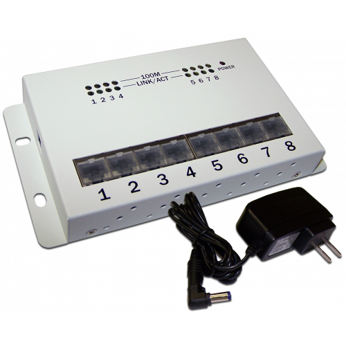 Ethernet hub 10/100 Mbps, 8 ports
