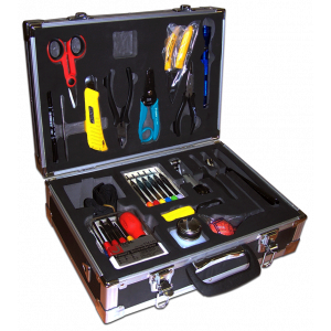 Tool kit for working with optical cables