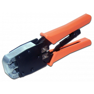 Crimping tool for 6P, 8P plugs with a ratchet, HT-500R type