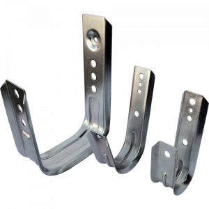 Wall-mounted cable hook, galvanized