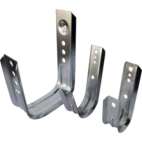 Wall-mounted cable hook, galvanized