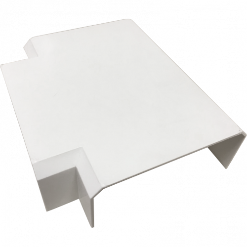 Tee connector for 120x50 mm trunking, white