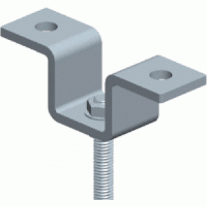 Ceiling bracket for aluminum ladder tray