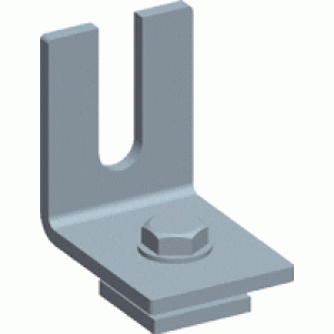 Wall bracket for aluminum ladder tray