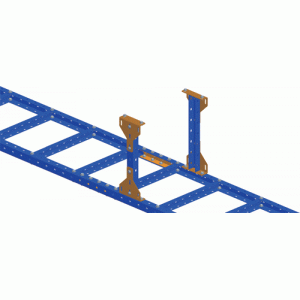 Fixing bracket for steel ladder tray, gray