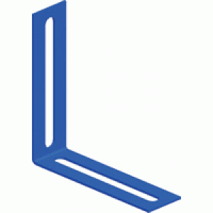 Angle connector 100 mm for steel ladder tray, gray