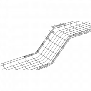 Hinged splice for a tray with 3.5-6.0 mm wire