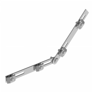 Hinged splice for a tray with 3.5-6.0 mm wire