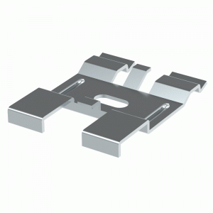 Screwless bottom splice for a tray with 4.5-5.5 mm wire