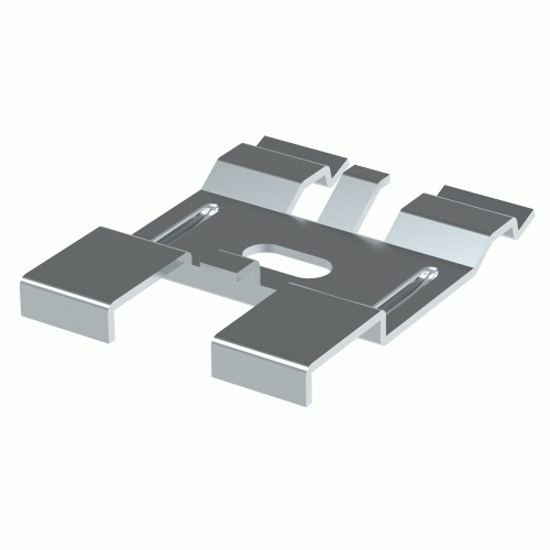 Screwless bottom splice for a tray with 4.5-5.5 mm wire
