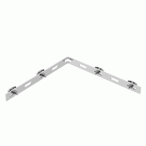 Angled splice bar for MT50 tray