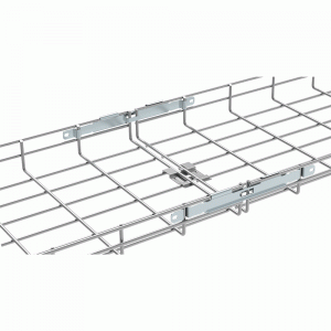 Screwless straight splice bar for a tray with 4.5-5.5 mm wire