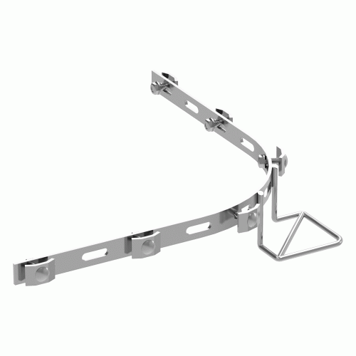 Smooth bend splice bar for MT100 tray