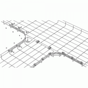 Smooth bend splice bar for MT100 tray