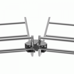 Screwless swivel clamp for a tray with 4.0-6.0 mm wire