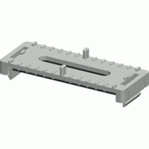 6 mm cable clamp, stackable, plastic