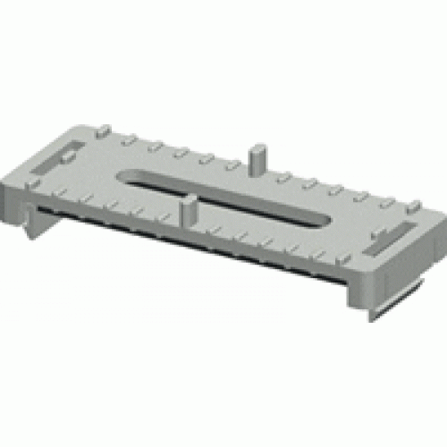 6 mm cable clamp, stackable, plastic