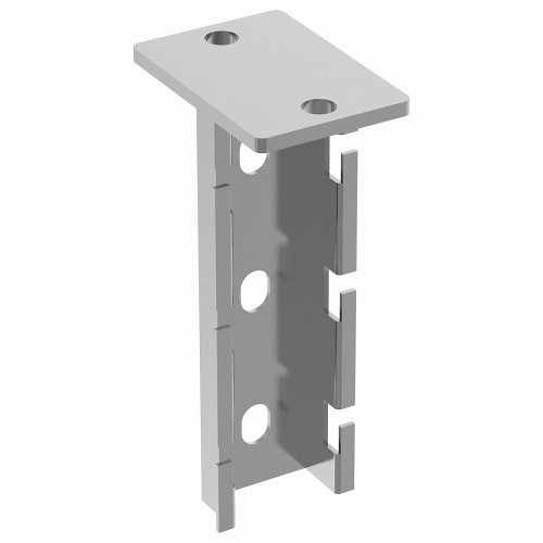 Hanging bracket for vertical mounting