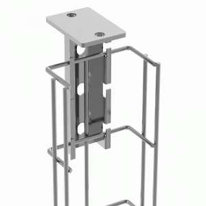 Hanging bracket for vertical mounting