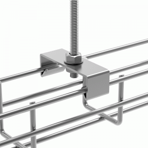 Center hanging bracket for 50 mm wide tray