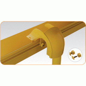 Spill-over fitting for tube, yellow