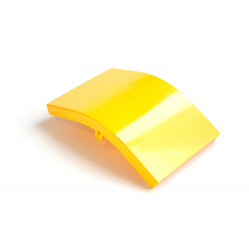 Cover for Fiber tray 45° external bend, yellow