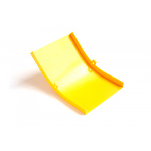 Cover for Fiber tray 45° external bend, yellow