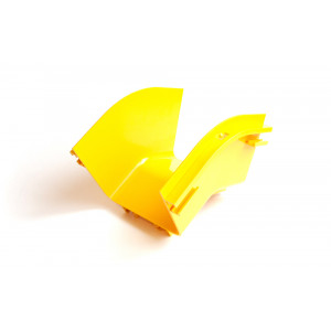 Fiber tray 45° external bend, yellow
