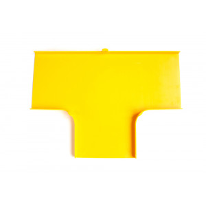 Cover for tee connector for Fiber tray, yellow