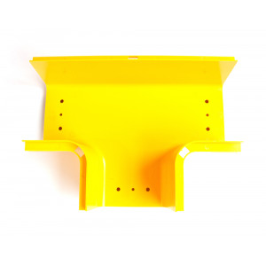 Horizontal tee for Fiber tray, yellow