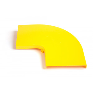 Cover for Fiber tray 90° horizontal bend, yellow