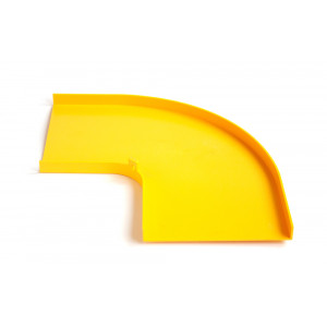 Cover for Fiber tray 90° horizontal bend, yellow